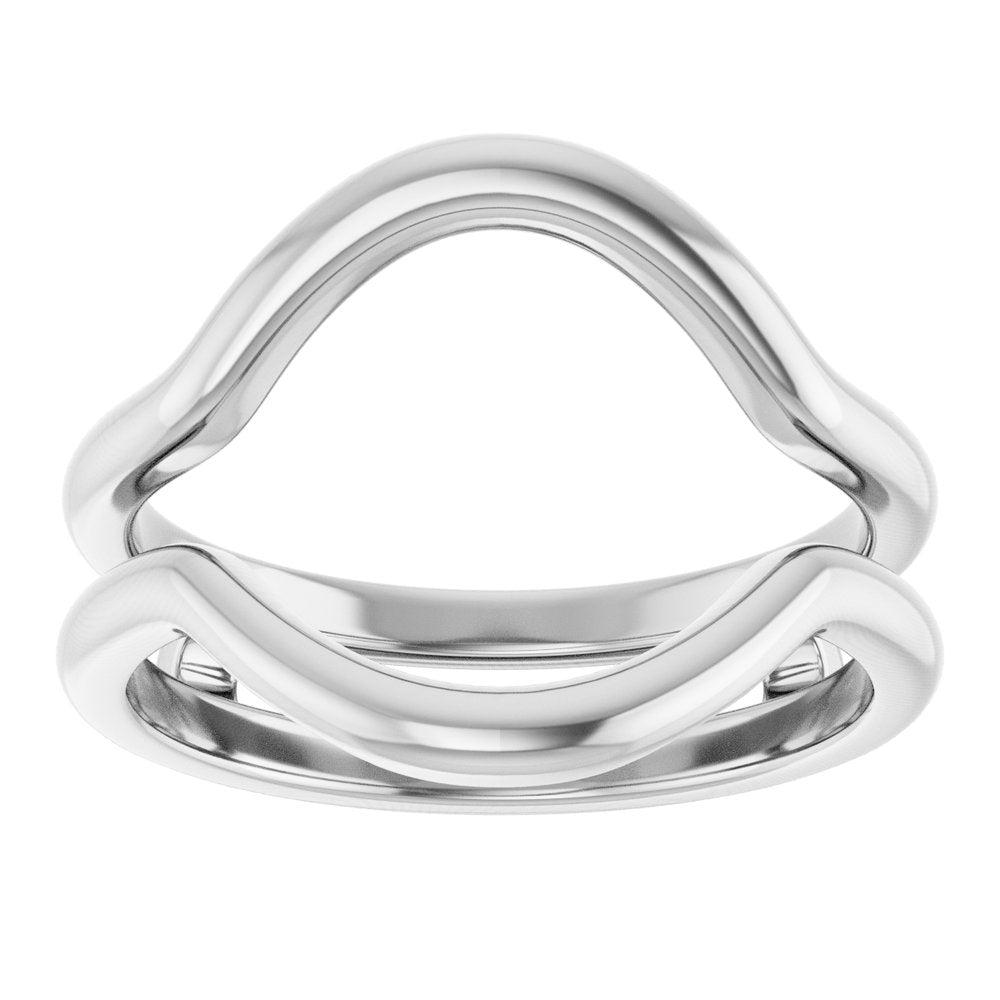 14K White Ring Guard