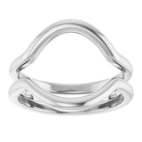 14K White Ring Guard