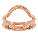 14K Rose Ring Guard