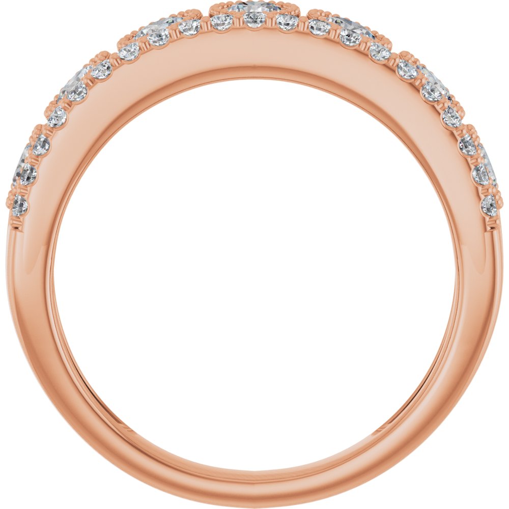 14K Rose Gold 1 CTW Lab-Grown Diamond Ring