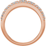 14K Rose Gold 1 CTW Lab-Grown Diamond Ring