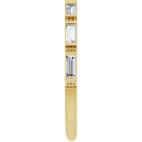 14K Yellow 3/8 CTW Natural Diamond Anniversary Band