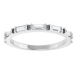 14K White 3/8 CTW Lab-Grown Diamond Anniversary Band