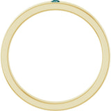 14K Yellow Gold Natural Alexandrite Family Stackable Ring