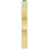 14K Yellow Gold Natural Alexandrite Family Stackable Ring