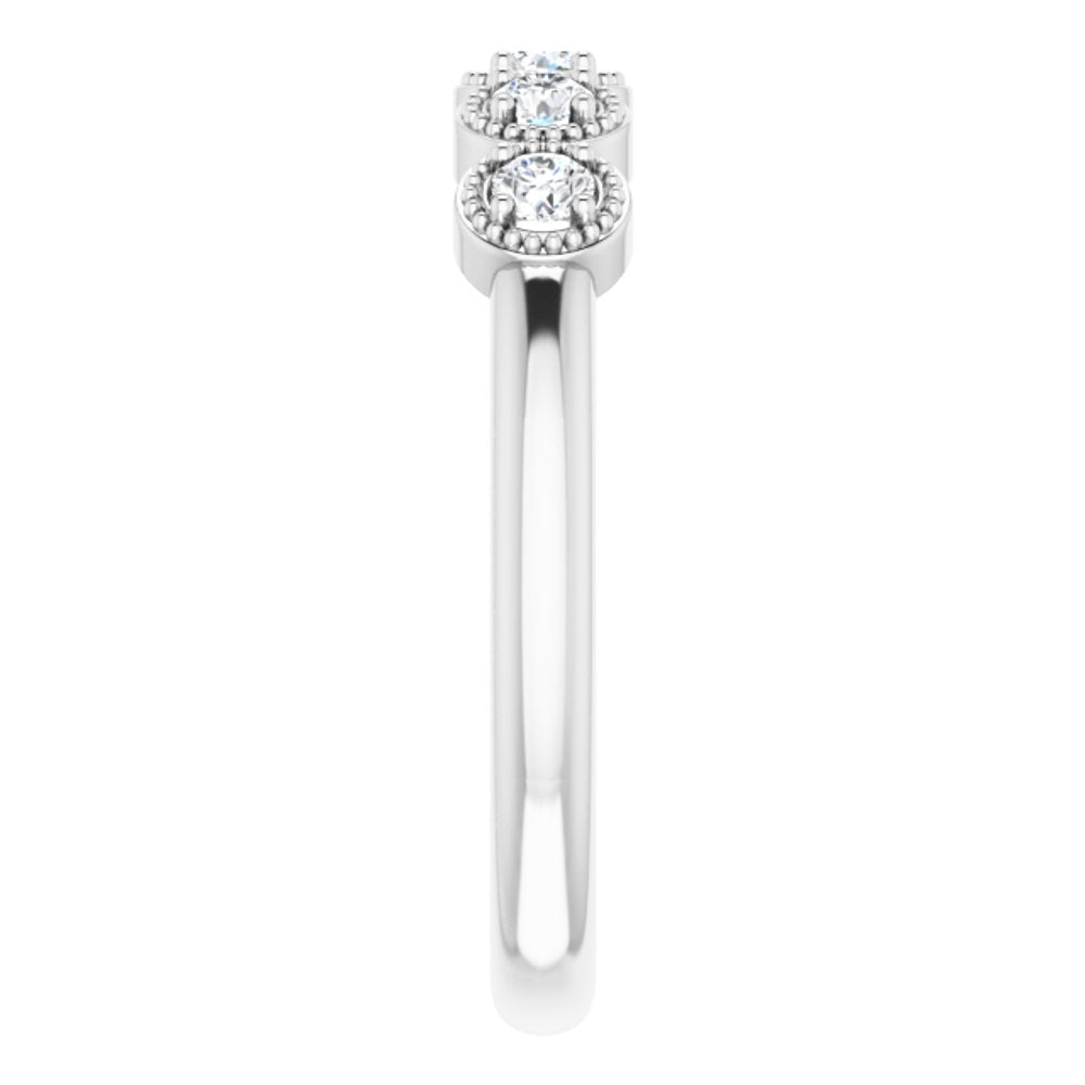 14K White 1/4 CTW Natural Diamond Anniversary Band