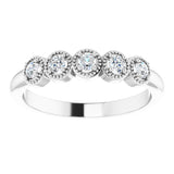 14K White 1/4 CTW Natural Diamond Anniversary Band