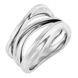 14K White Gold Negative Space Ring
