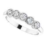 14K White 1/4 CTW Natural Diamond Anniversary Band