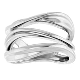 14K White Gold Negative Space Ring