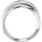 14K White Gold Negative Space Ring