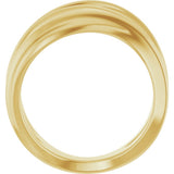 14K Yellow Gold Negative Space Ring
