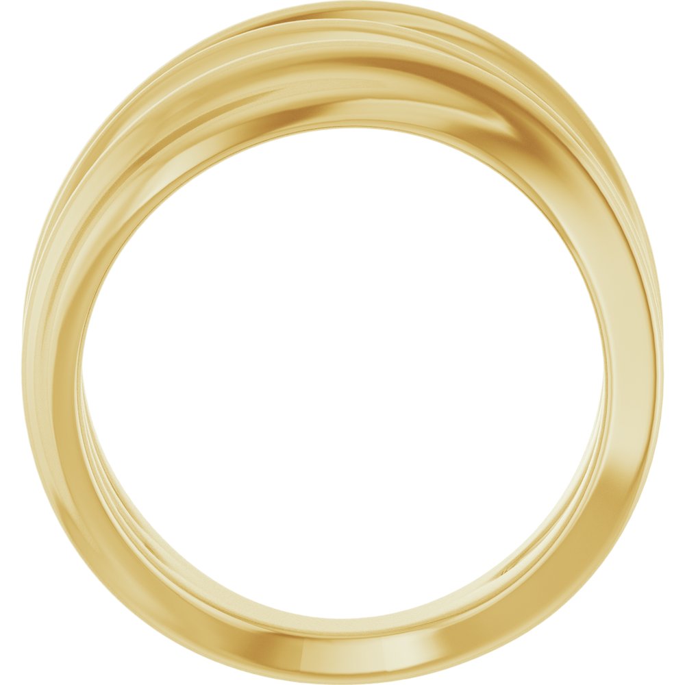 14K Yellow Gold Negative Space Ring