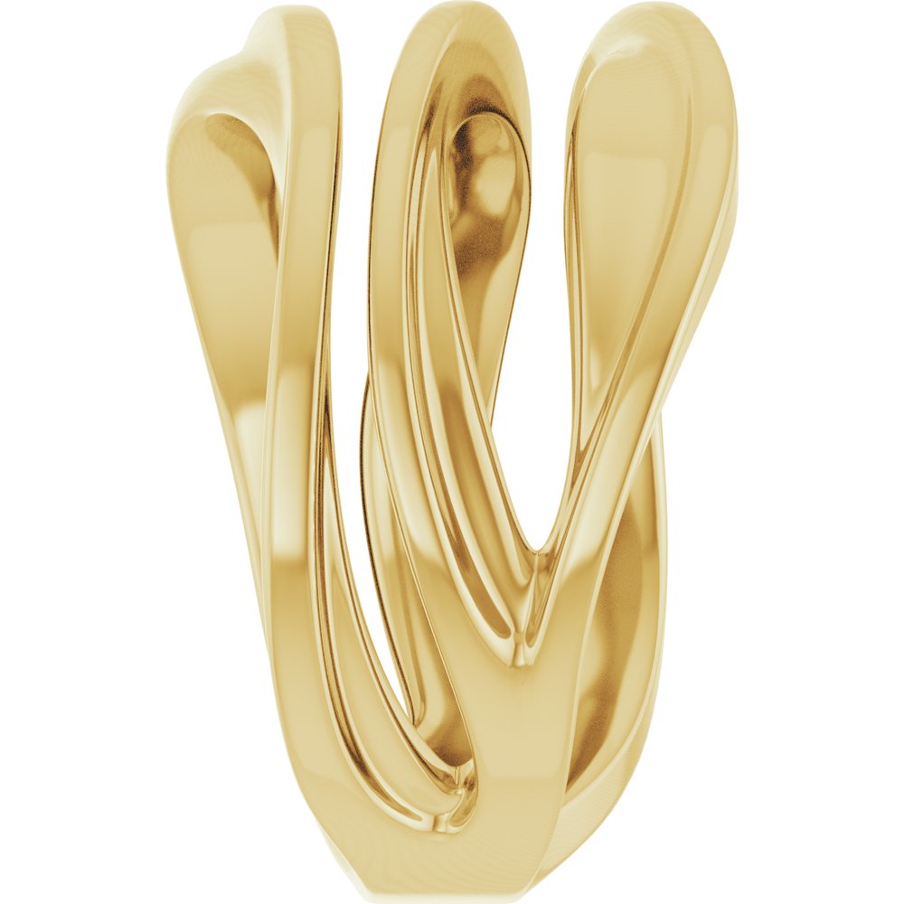 14K Yellow Gold Negative Space Ring