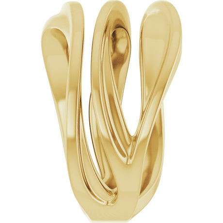 14K Yellow Gold Negative Space Ring
