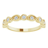 14K Yellow 1/5 CTW Natural Diamond Anniversary Band