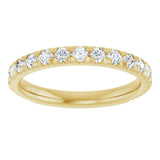 14K Yellow Gold 3/4 CTW Lab-Grown Diamond Anniversary Band