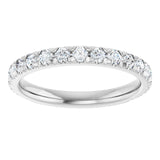 14K White Gold 3/4 CTW Lab-Grown Diamond Anniversary Band
