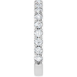 14K White Gold 3/4 CTW Lab-Grown Diamond Anniversary Band