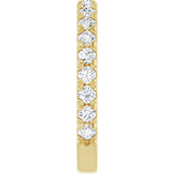 14K Yellow Gold 3/4 CTW Lab-Grown Diamond Anniversary Band