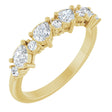 14K Yellow 5/8 CTW Natural Diamond Anniversary Band