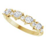 14K Yellow 5/8 CTW Natural Diamond Anniversary Band