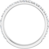 14K White Gold 3/4 CTW Lab-Grown Diamond Anniversary Band
