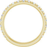 14K Yellow Gold 3/4 CTW Lab-Grown Diamond Anniversary Band