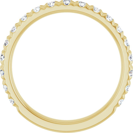 14K Yellow Gold 3/4 CTW Lab-Grown Diamond Anniversary Band