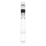 14K White 1/8 CTW Natural Diamond Anniversary Band