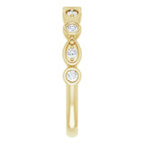 14K Yellow 1/5 CTW Natural Diamond Anniversary Band