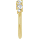 14K Yellow 5/8 CTW Natural Diamond Anniversary Band