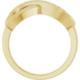 14K Yellow Gold Vermeil .05 CTW Lab-Grown Diamond Ring