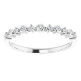 14K White Gold 1/10 CTW Natural Diamond Ring