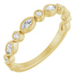 14K Yellow 3/8 CTW Natual Diamond Anniversary Band
