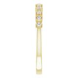 14K Yellow Gold 1/10 CTW Natural Diamond Ring