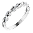 14K White 1/10 CTW Natural Diamond Stackable Ring 