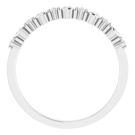14K White Gold 1/10 CTW Natural Diamond Ring