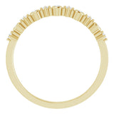 14K Yellow Gold 1/10 CTW Natural Diamond Ring