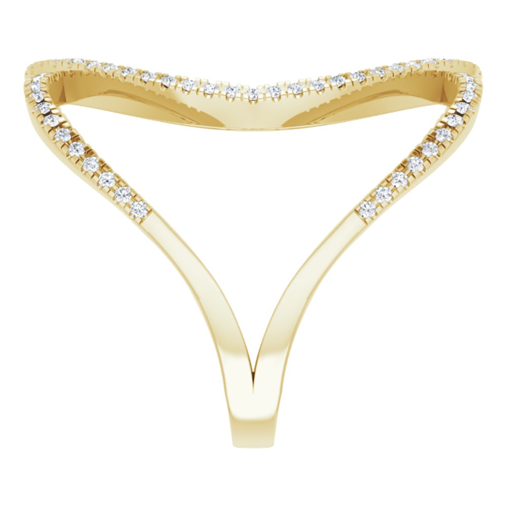 14K Yellow Gold 3/8 CTW Natural Diamond Ring