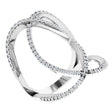 14K White Gold 3/8 CTW Natural Diamond Ring