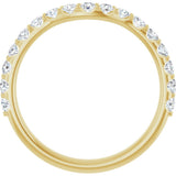 14K Yellow Gold 1/2 CTW Natural Diamond Contour Band