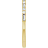 14K Yellow 1/4 CTW Natural Diamond Anniversary Band