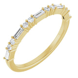 14K Yellow 1/4 CTW Natural Diamond Anniversary Band