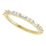 14K Yellow 1/4 CTW Natural Diamond Anniversary Band