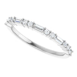 14K White 1/4 CTW Natural Diamond Anniversary Band