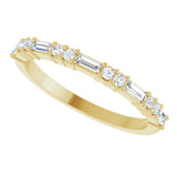 14K Yellow 1/4 CTW Natural Diamond Anniversary Band