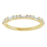 14K Yellow 1/4 CTW Natural Diamond Anniversary Band