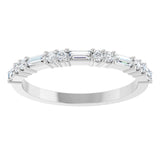 14K White 1/4 CTW Natural Diamond Anniversary Band