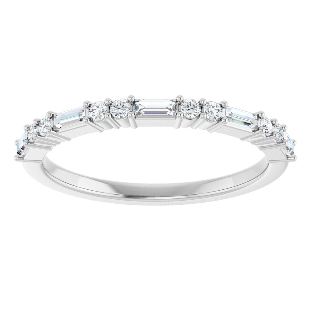 14K White 1/4 CTW Natural Diamond Anniversary Band